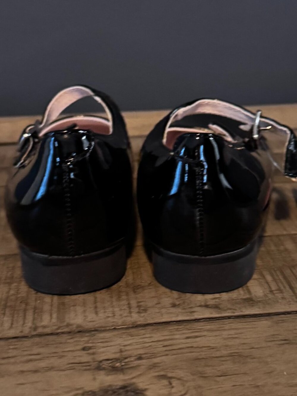Nina Girls' Black Patent Mary Janes, Size: Kids, Girls 1 1/2, New w/Tags - Picture 2 of 5